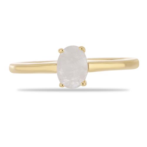 BUY 925 SILVER NATURAL RAINBOW MOONSTONE RING